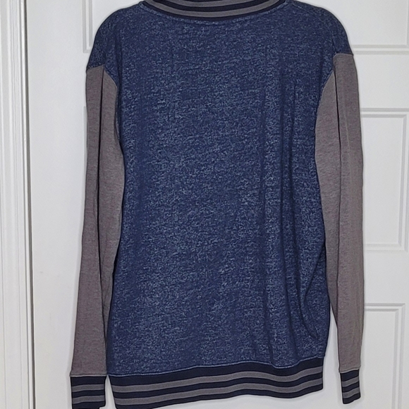 Superman Varsity Sweater Jacket Mens L - Picture 2 of 5